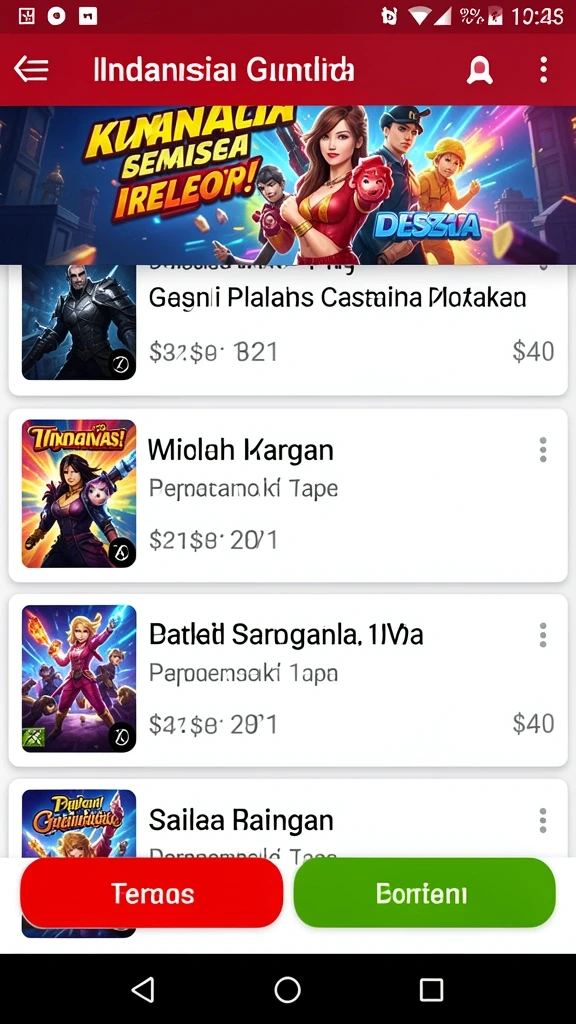 api77 - Tampilan antarmuka yang ramah pengguna dan menarik.