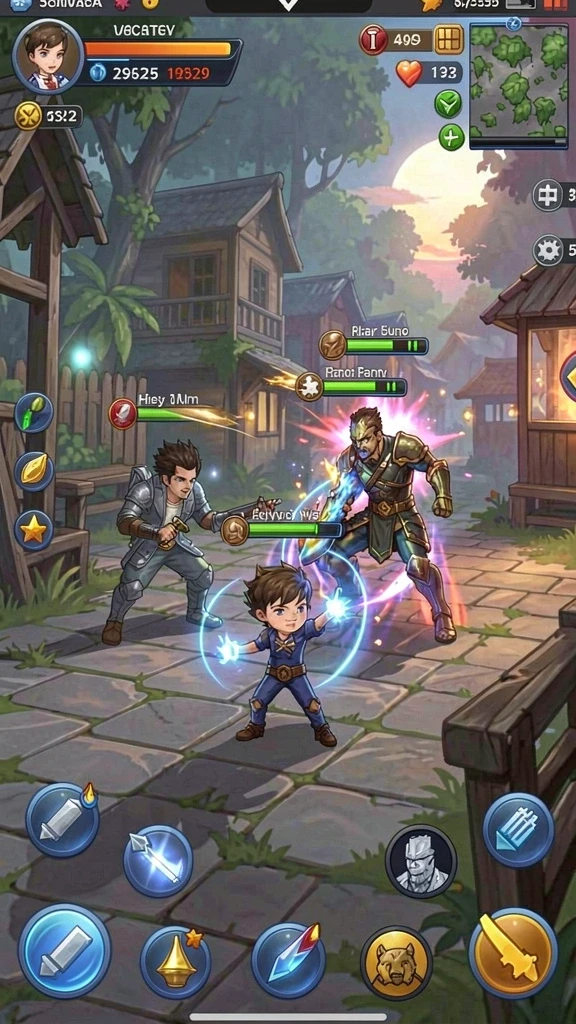 fomototo - Screenshot pengalaman bertarung melawan pemain lain.