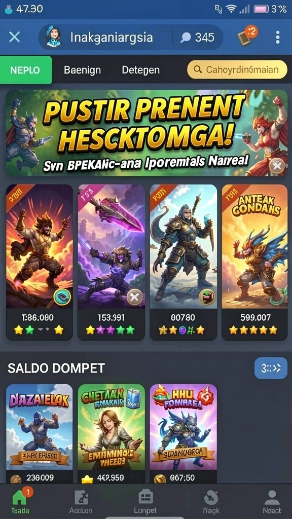 paus123 - Screenshot menampilkan gameplay yang seru dan mendebarkan.