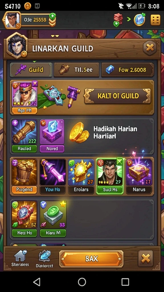 paus123 - Screenshot ini menunjukkan karakter unik yang dapat dimainkan.